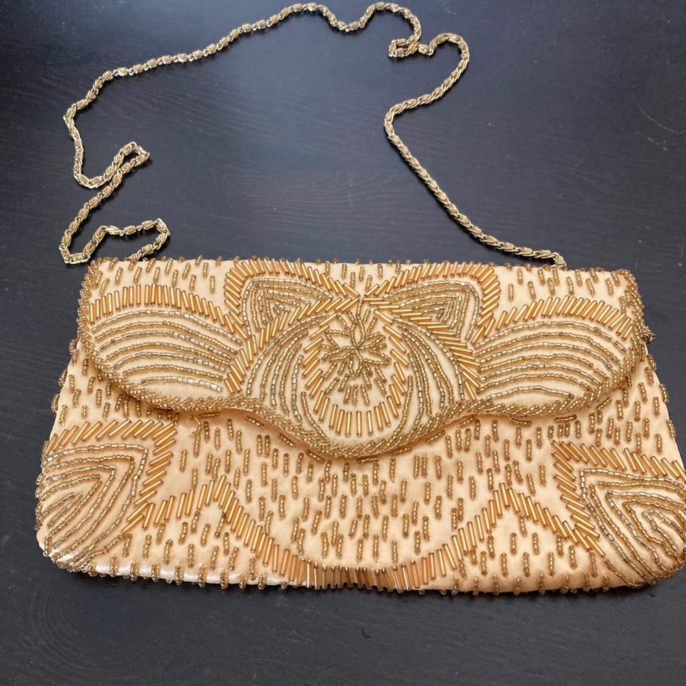 Magid Beaded Clutch or Crossbody Purse